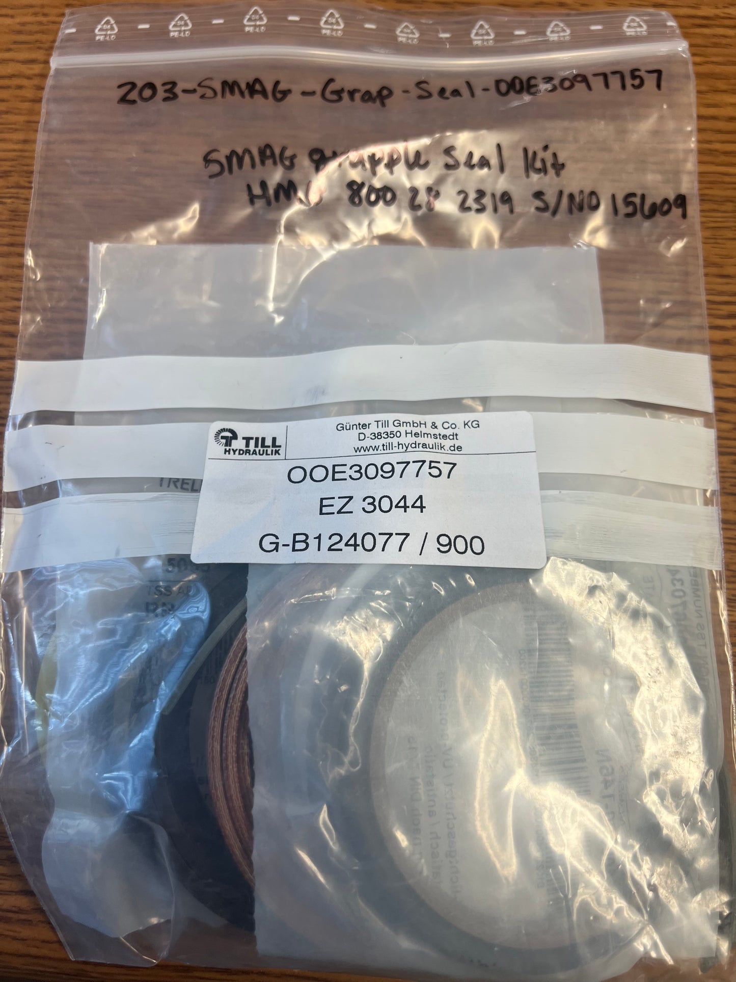 Peiner Seal kit for 1CY Grapple cylinders